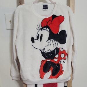 Disney Women's Cream Minnie Mouse Sweater
